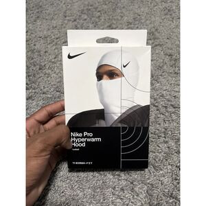 Nike Ski Mask Pro Therma-Fit Hood Football Unisex Dri Fit White